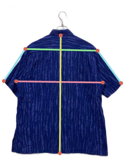 中古・古着通販】ISSEY MIYAKE (イッセイミヤケ) 半袖シャツ ブルー