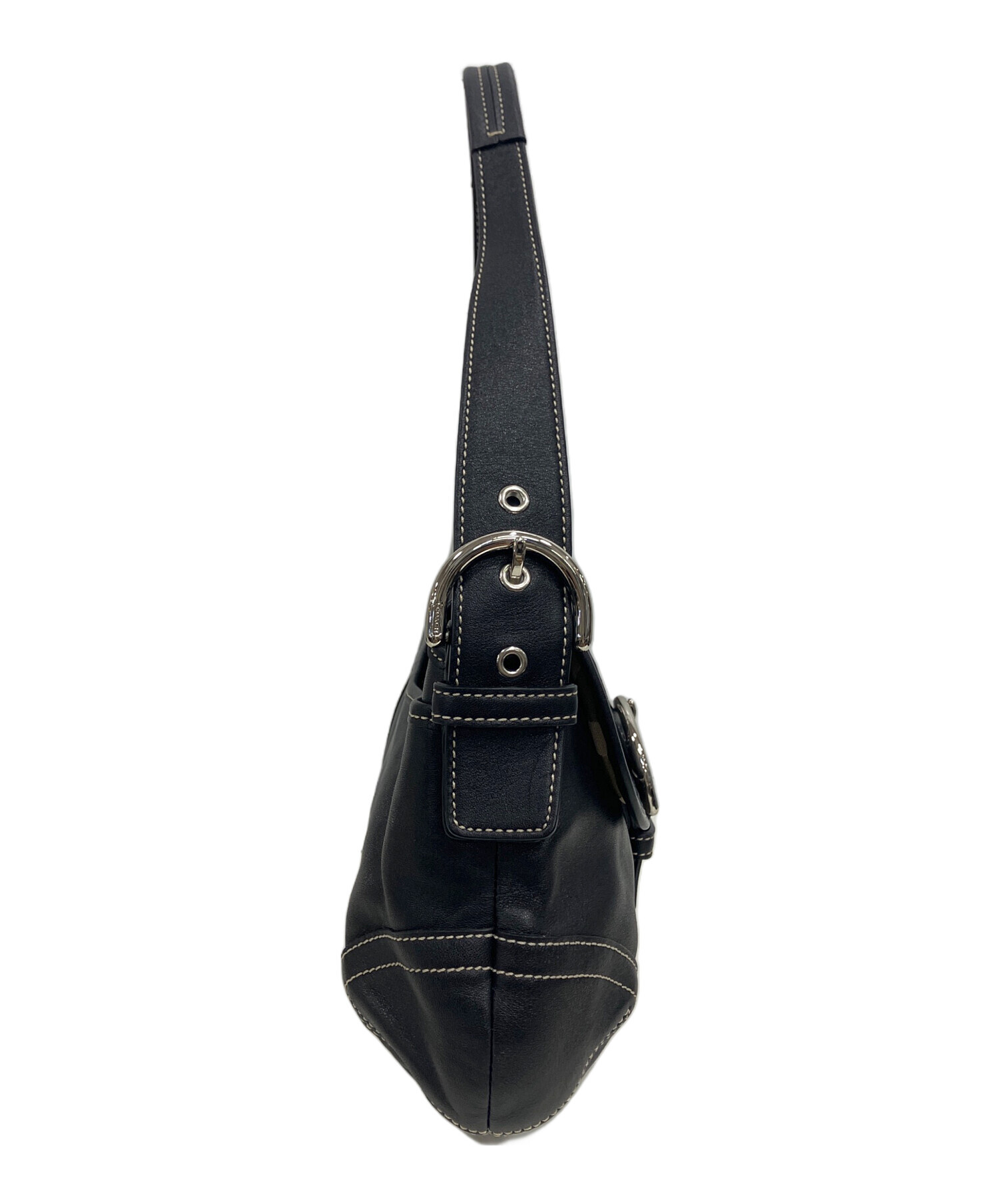 中古・古着通販】COACH (コーチ) ソーホー バックル フラップレザー