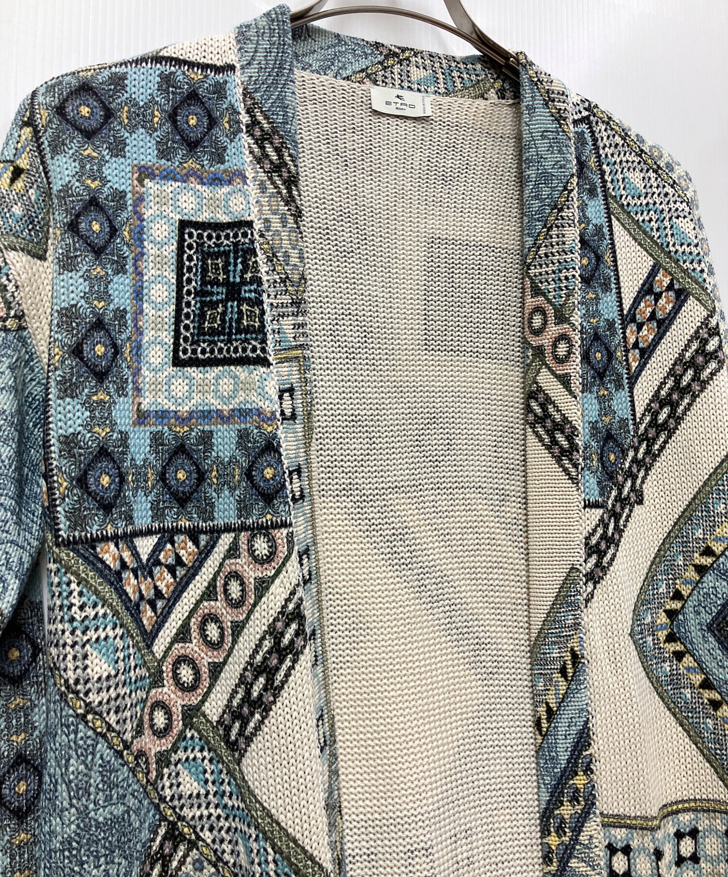 中古・古着通販】ETRO (エトロ) 厚手カーディガン マルチカラー サイズ