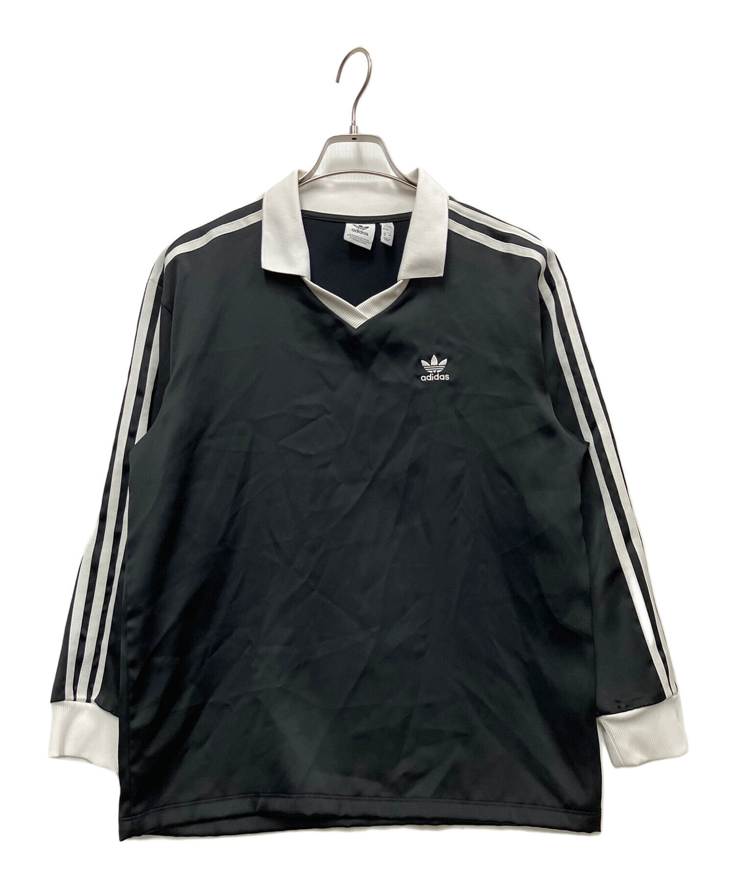 中古・古着通販】adidas (アディダス) 長袖カットソー ブラック サイズ