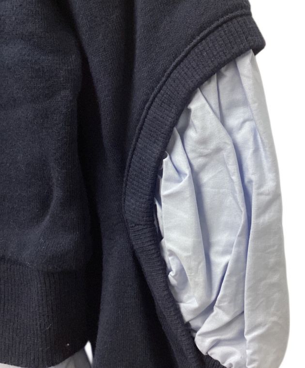 nagonstans 定価3.1万 ソフトスウェットコンビプルオーバー ネイビー 1034011780155039_03_3128w.jpeg