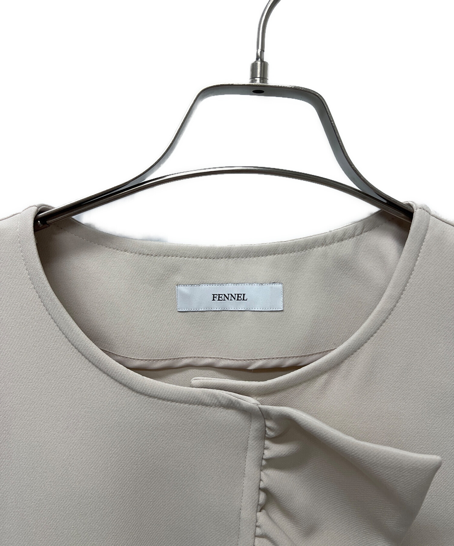 【FENNEL フェンネル】ジャケット　アウター　杢ベージュ　9号★新品未着用 FENNEL フェンネル】ジャケット アウター 杢ベージュ 9号 新品未