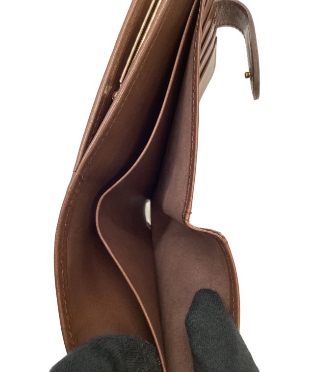 中古・古着通販】COACH (コーチ) がま口財布 ブラウン｜ブランド・古着