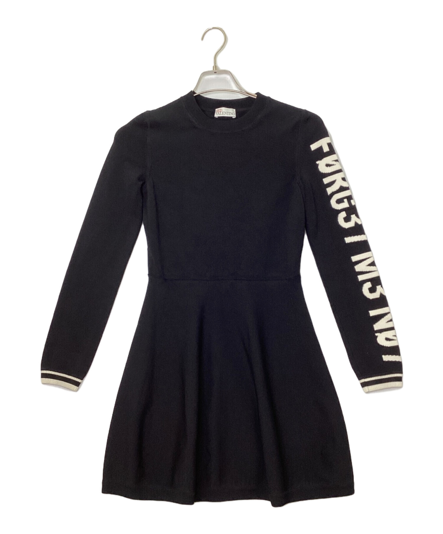 RED VALENTINO ニットワンピース　ブラック RED VALENTINO レッド ヴァレンチノ ニット ワンピース 【公式通販】