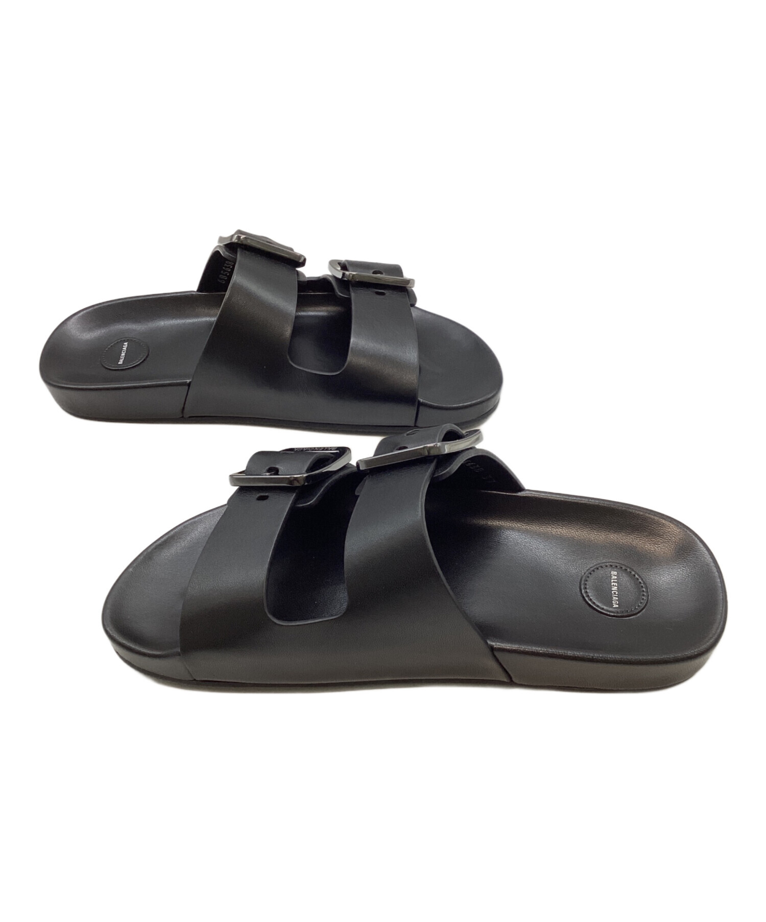 中古・古着通販】BALENCIAGA (バレンシアガ) ベルトサンダル ブラック