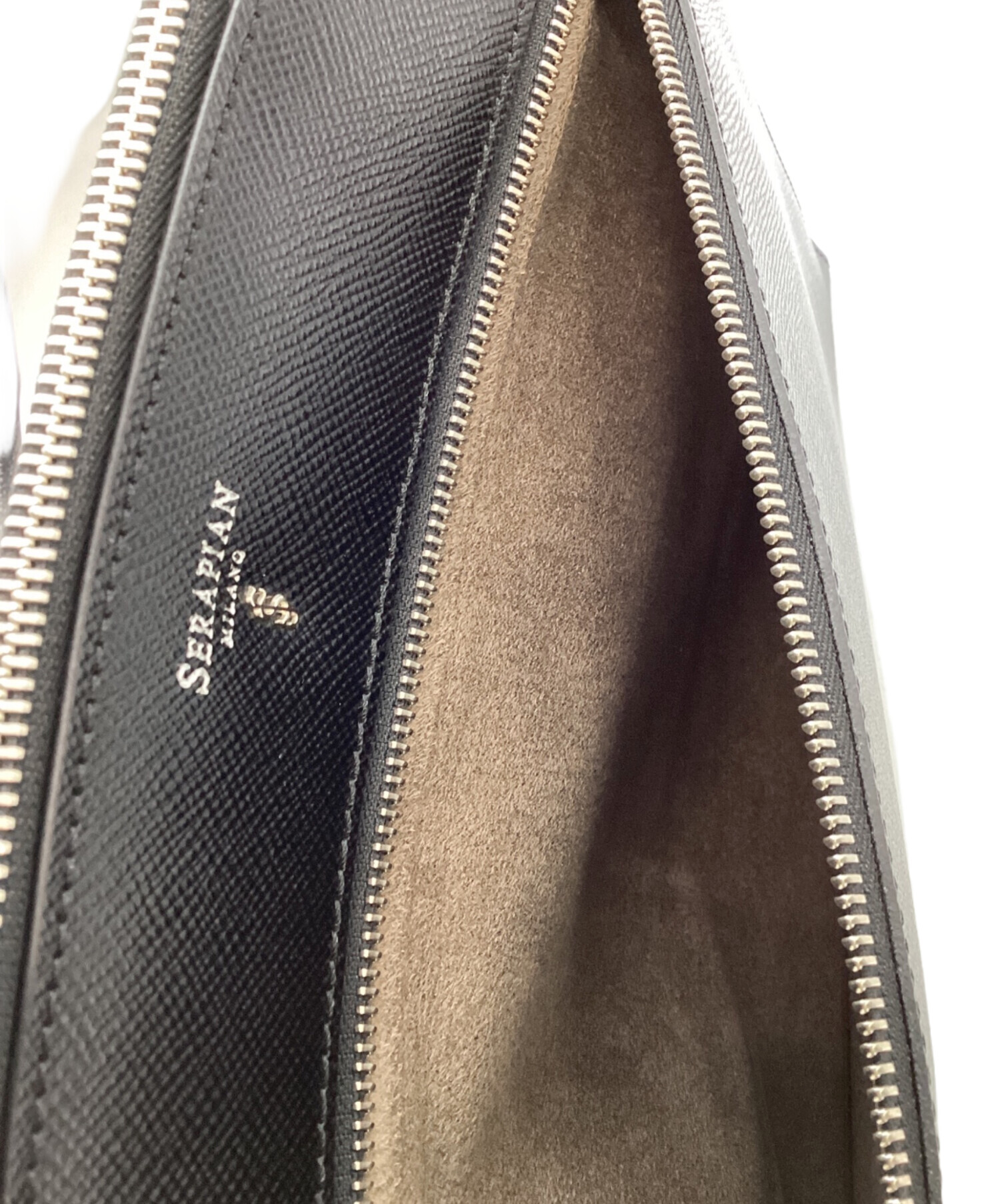 中古・古着通販】SERAPIAN (セラピアン) クラッチバッグ ブラック