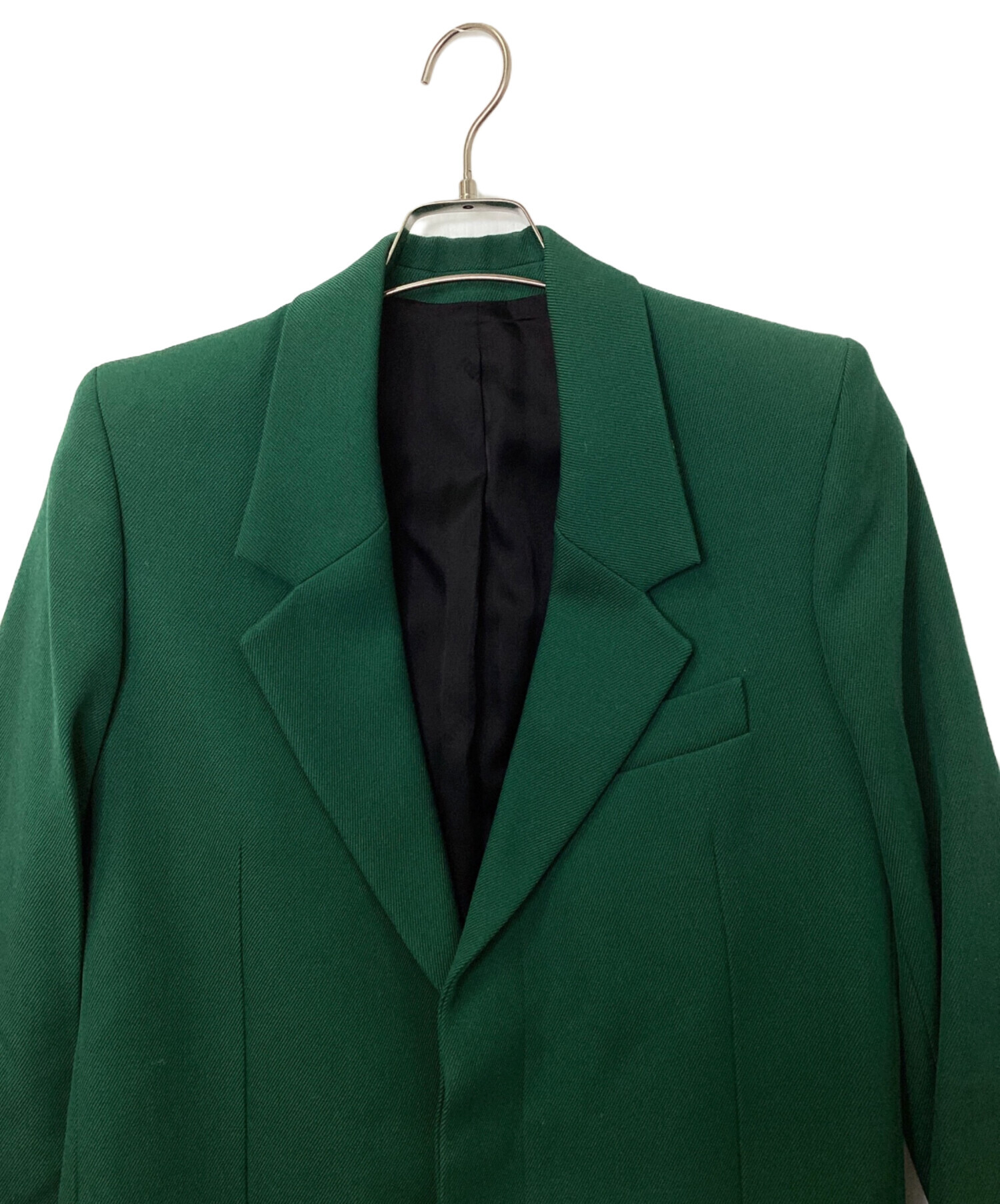 Ami Paris グリーン チェスターコート 中古・古着通販】ami (アミ) チェスターコート グリーン サイズ:42