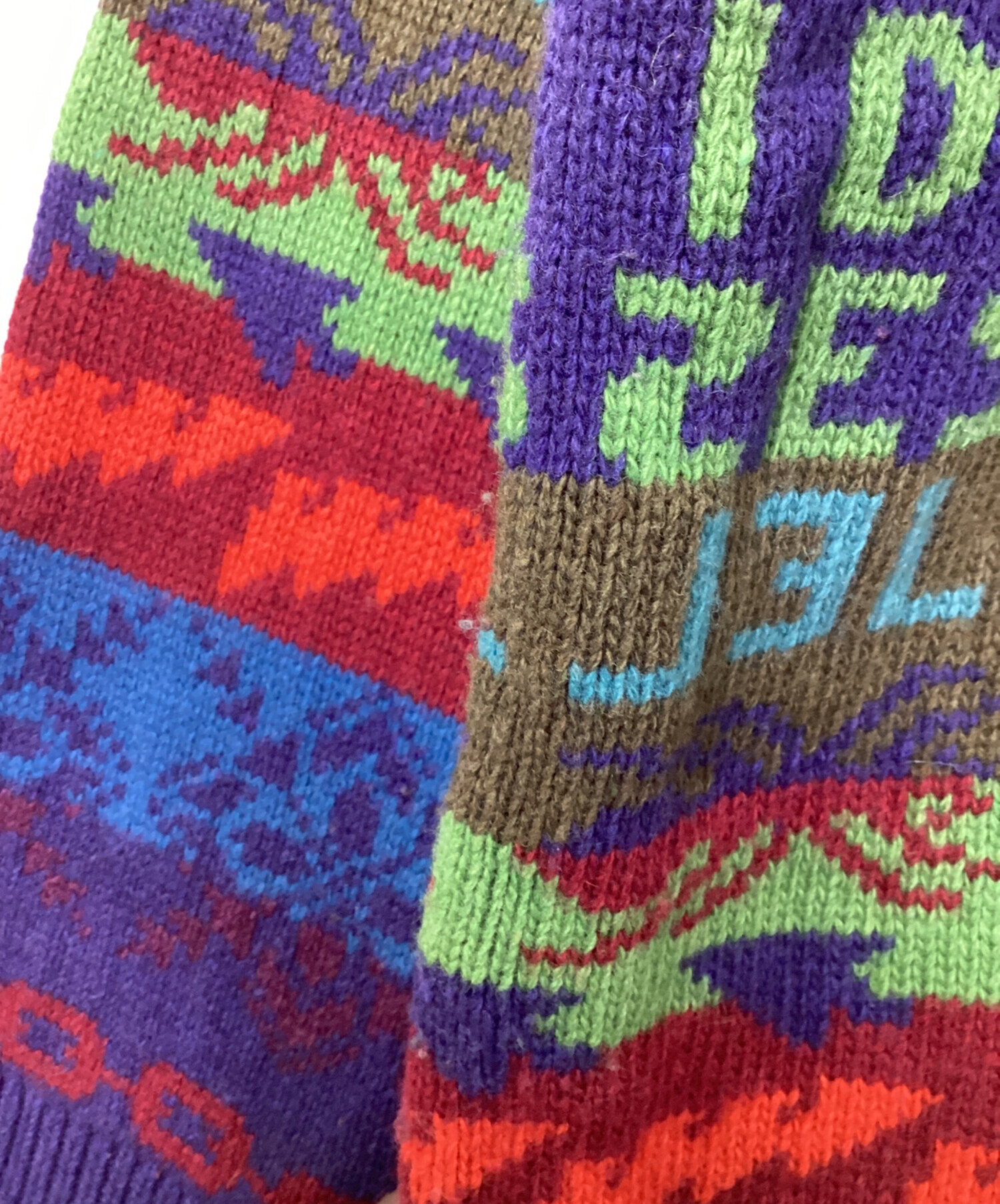 【美品！未使用品！】DIESELカーディガン 中古・古着通販】DIESEL (ディーゼル) マルチカラーロゴニット