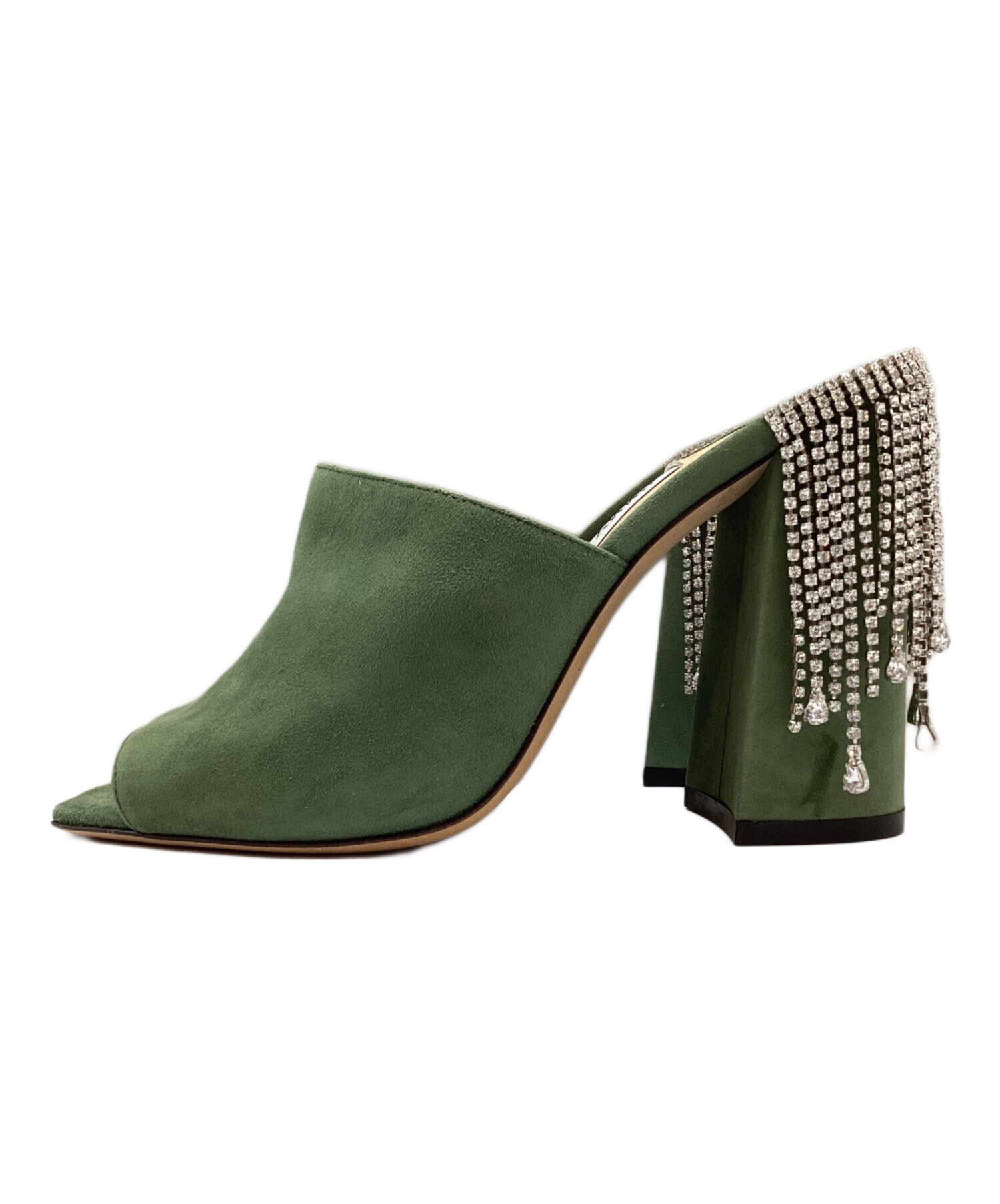 【美中古品】jimmy choo ジミーチュウ　グリーンパンプス　スエード 中古・古着通販】JIMMY CHOO (ジミーチュウ) スウェードパンプス
