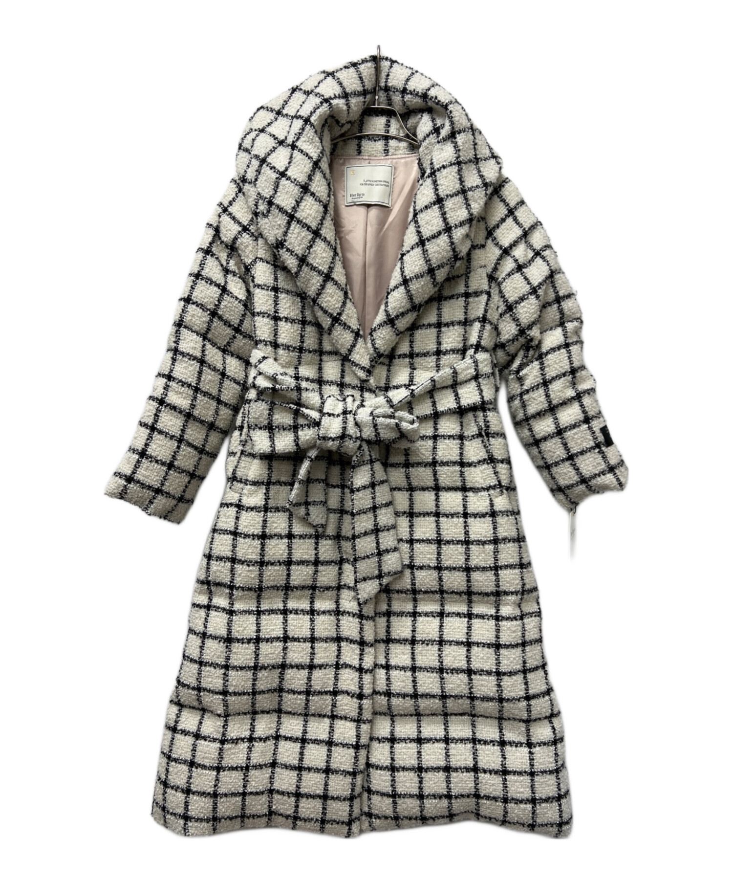 中古・古着通販】HER LIP TO (ハーリップトゥ) Loop Yarn Tweed Belted