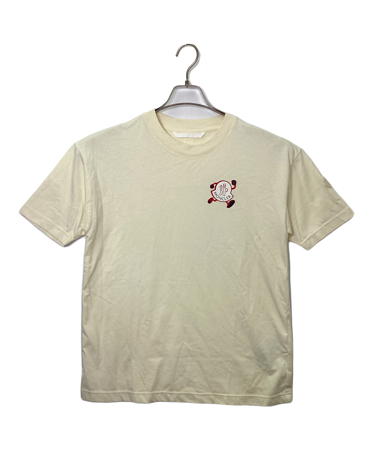 中古・古着通販】MONCLER (モンクレール) 半袖Tシャツ ベージュ サイズ 