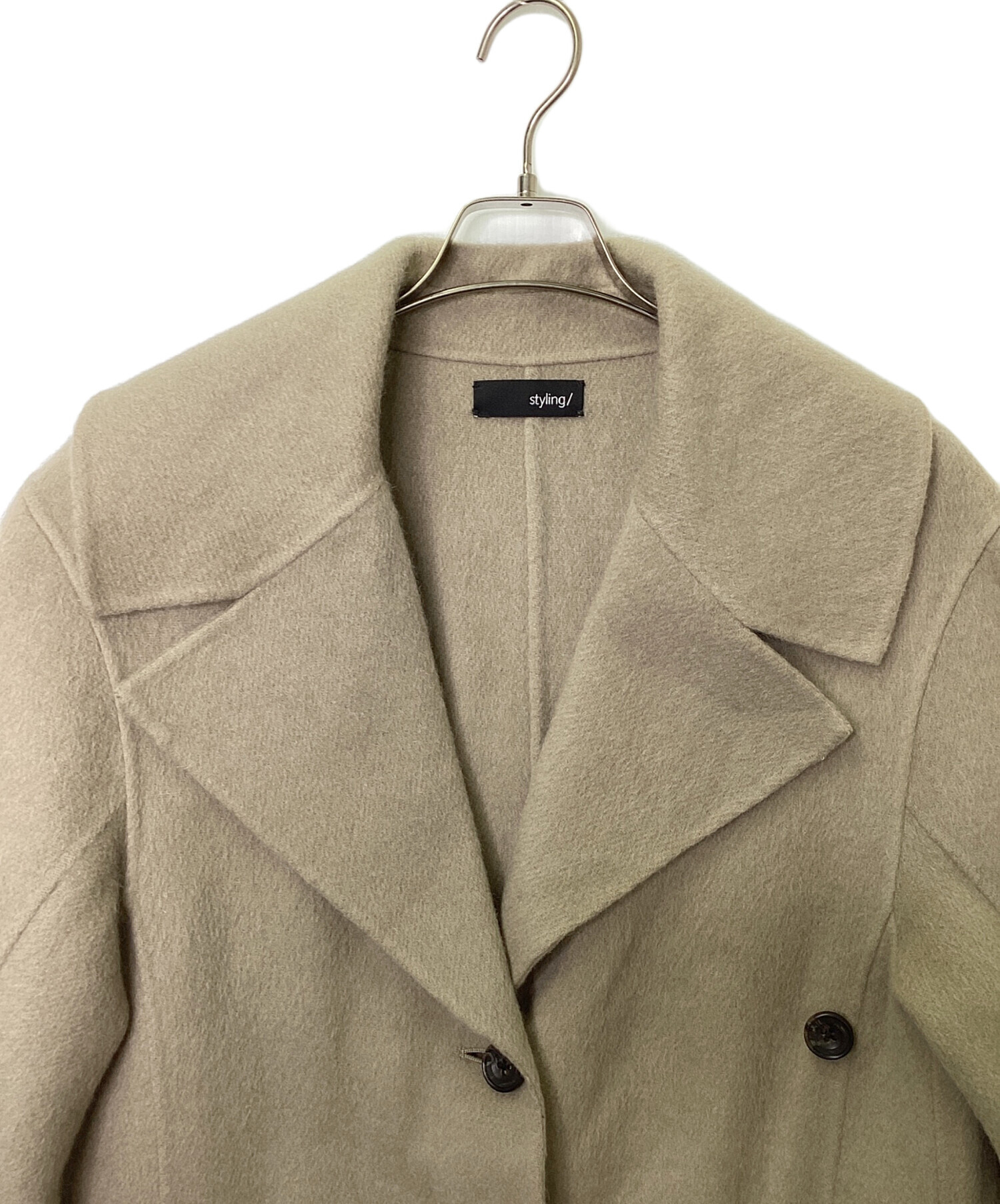 中古・古着通販】styling/ (スタイリング) 2WAYリバー ロングコート