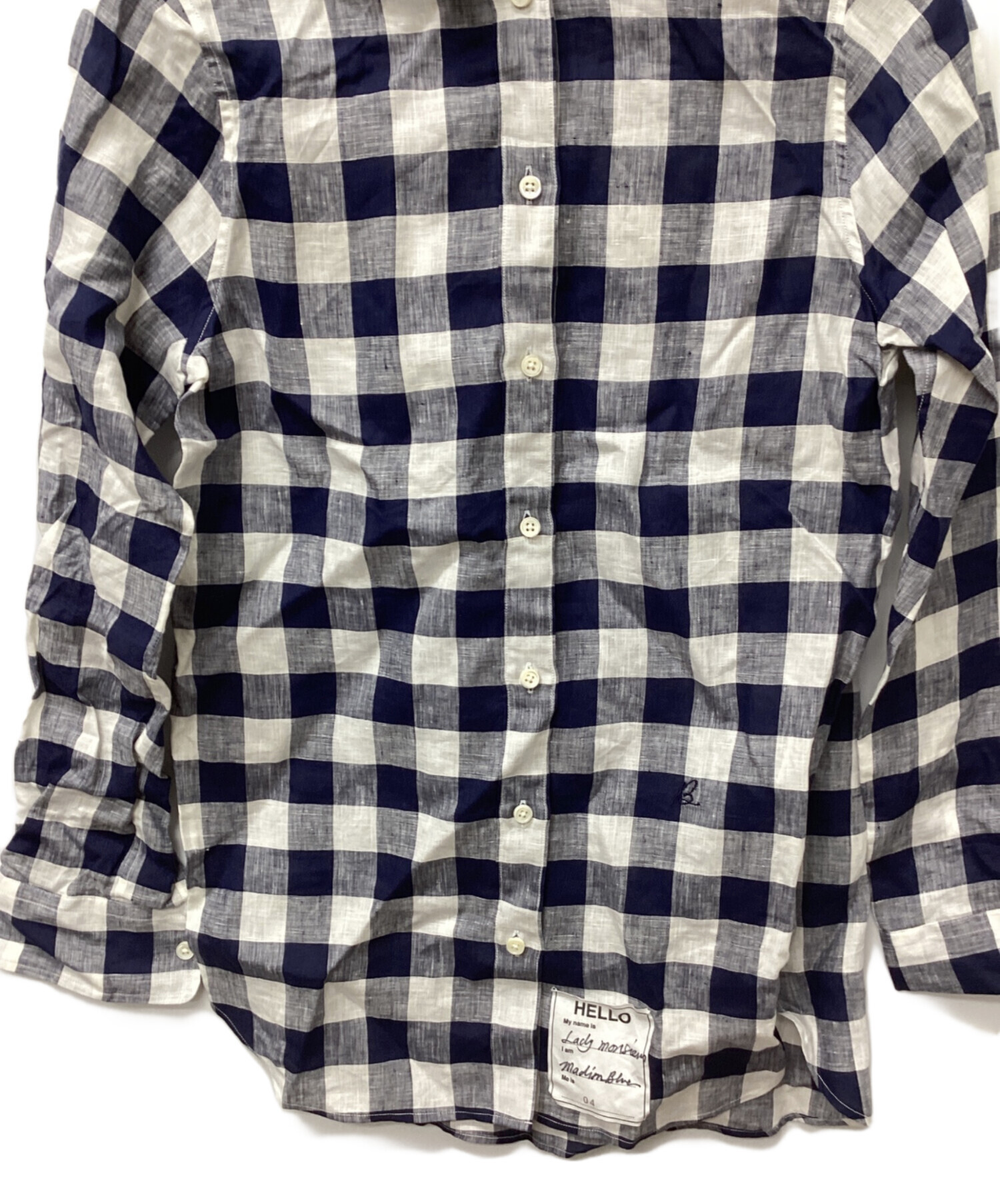 アップルパイMadison Blue リネン長袖シャツ マディソンブルー SHIRT