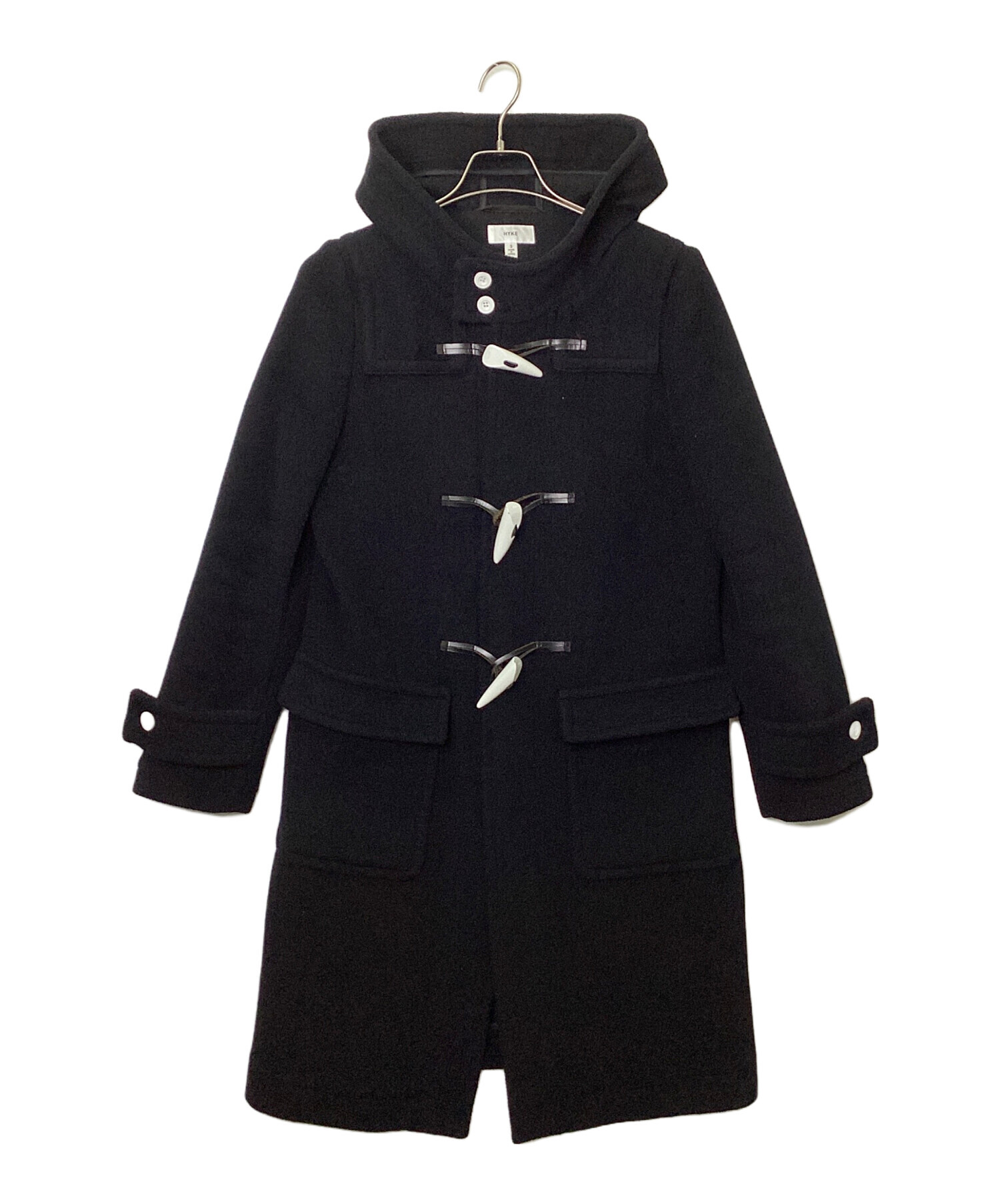 中古・古着通販】HYKE (ハイク) ダッフルコート ブラック