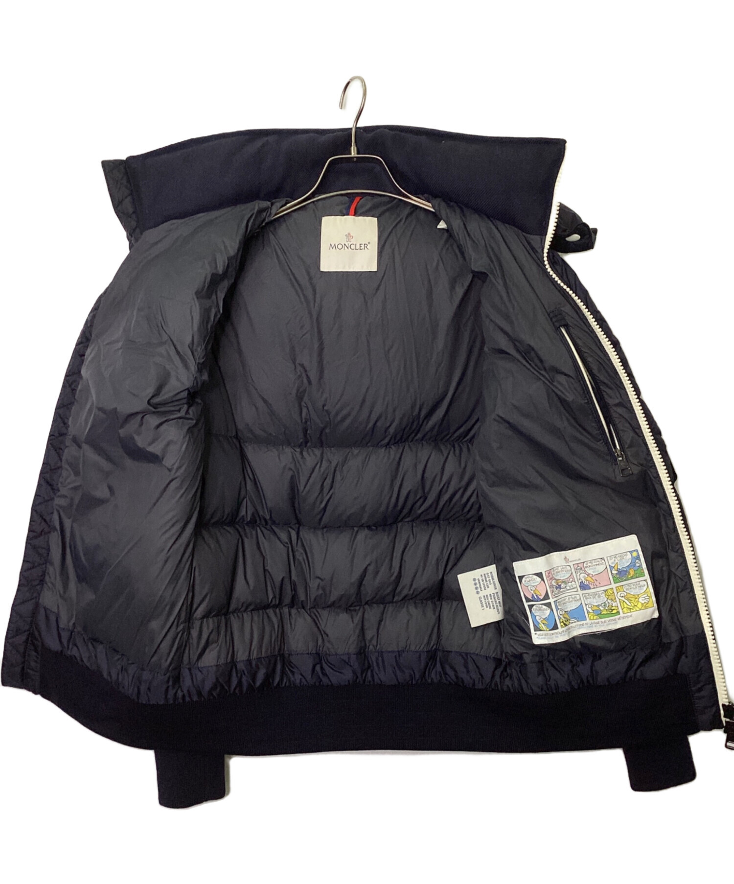 中古・古着通販】MONCLER (モンクレール) ダウンジャケット ネイビー