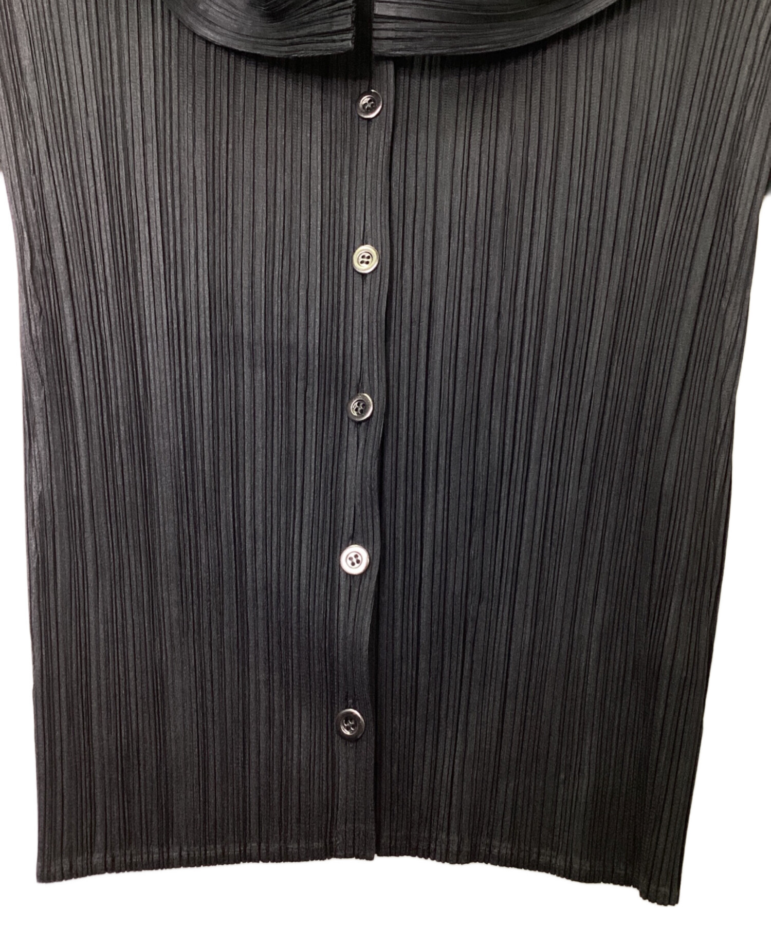 美品✨プリーツプリーズ　変形　カーディガン　ブラック　黒 PLEATS PLEASE 良品 ISSEY MIYAKE プリーツプリーズ イッセイミヤケ