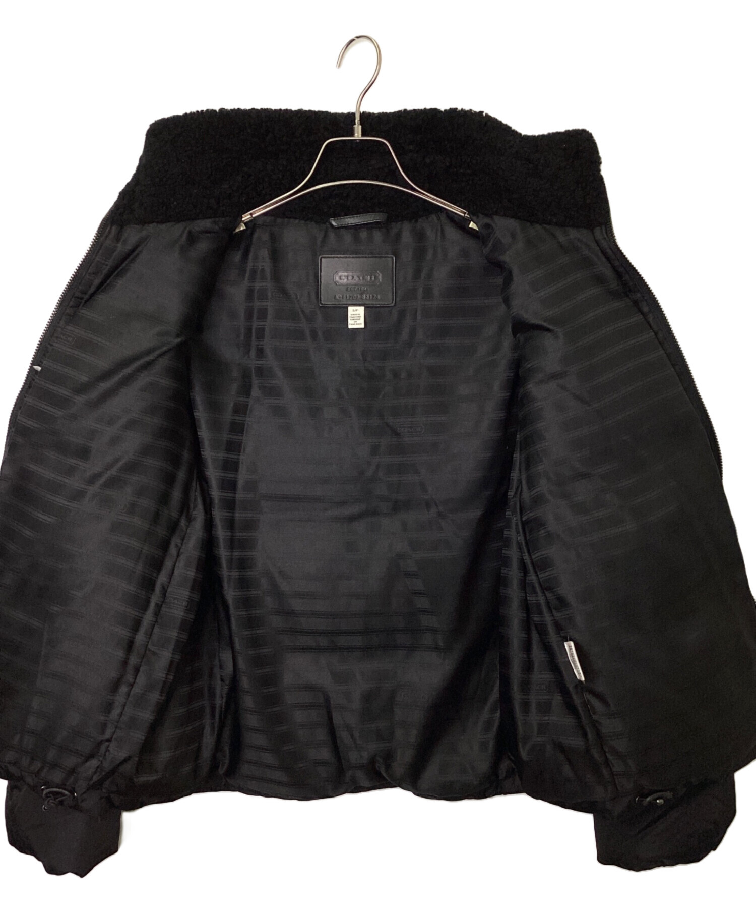 中古・古着通販】COACH (コーチ) ダウンジャケット ブラック サイズ:S