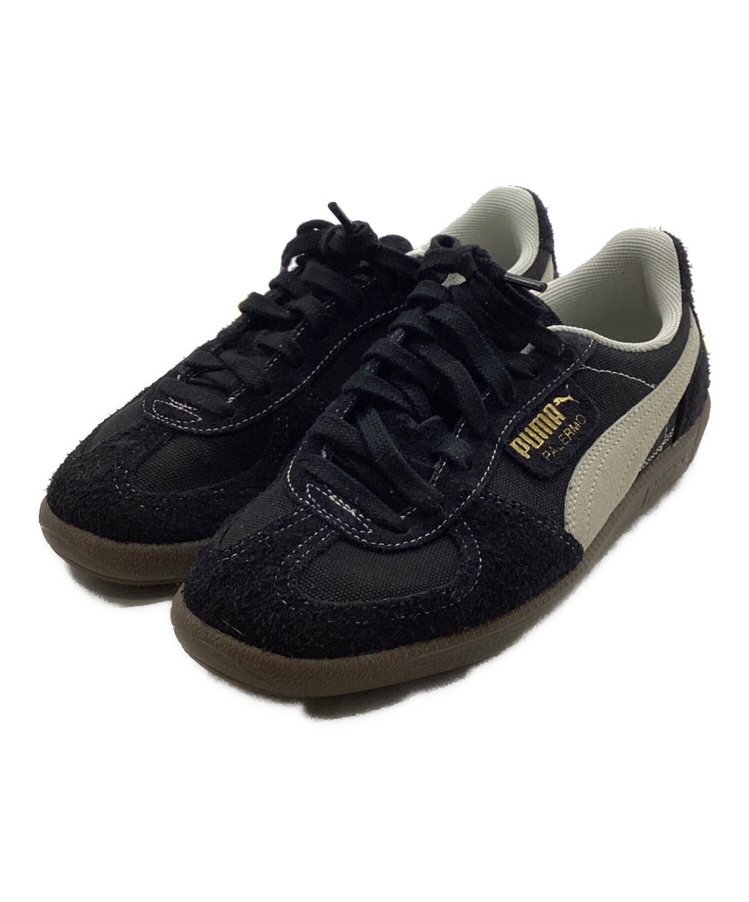 ◆Puma◆Palermo Vintage 男女共用 韓国発 23~26cm 中古・古着通販】PUMA (プーマ) PUMA PALERMO VINTAGE ブラック