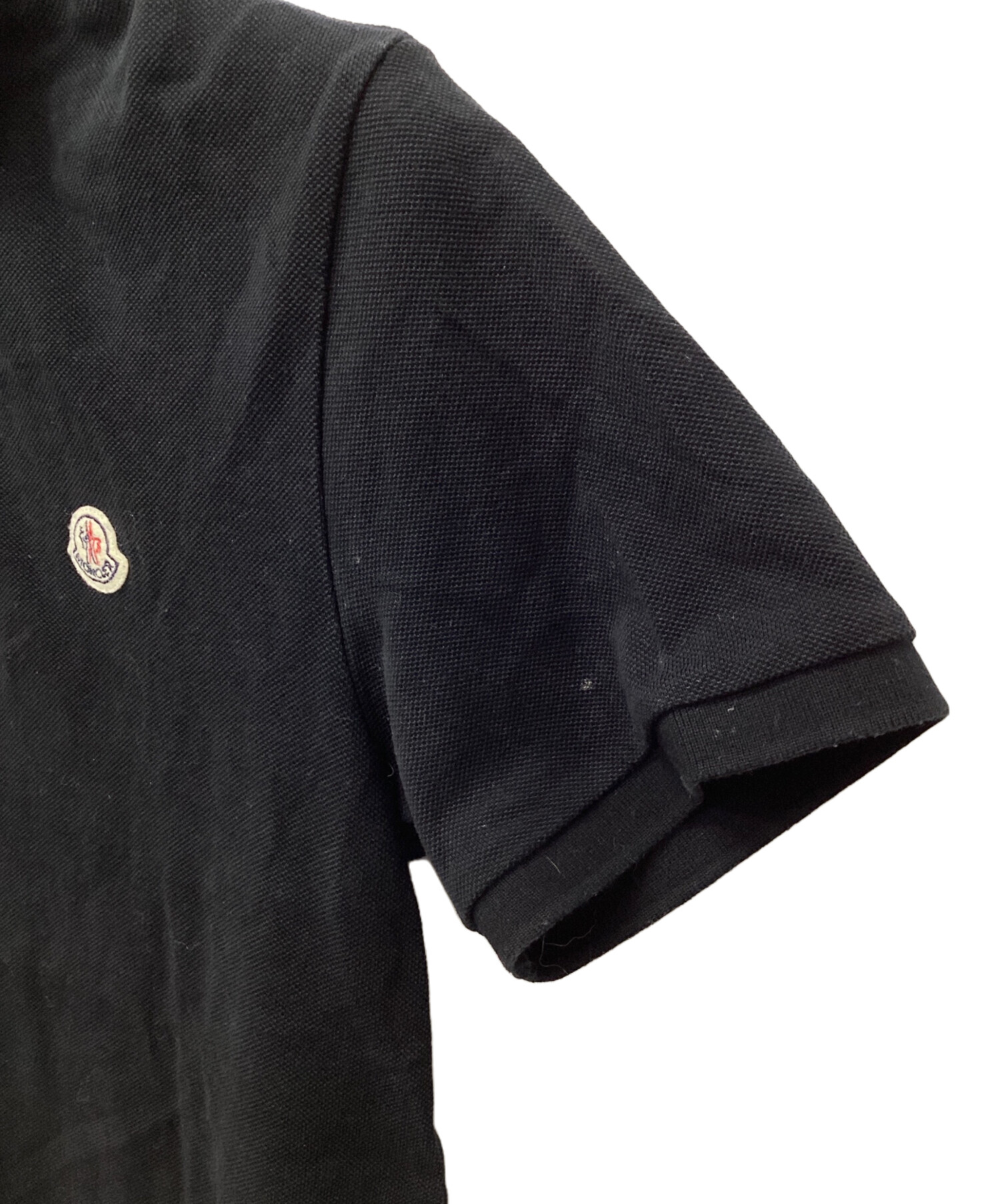 中古・古着通販】MONCLER (モンクレール) ポロシャツ ブラック サイズ