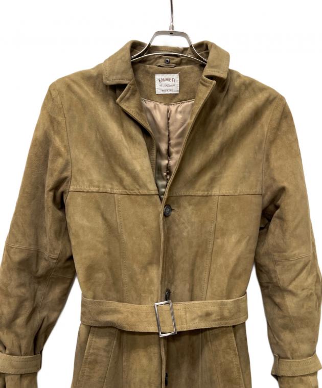 中古・古着通販】EMMETI (エンメティ) スエードコート ブラウン サイズ