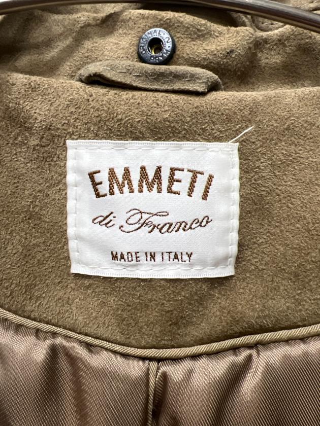 EMMETI エンメティ スエードモッズコート 44 ブラウン イタリア製 中古・古着通販】EMMETI (エンメティ) スエードコート ブラウン サイズ