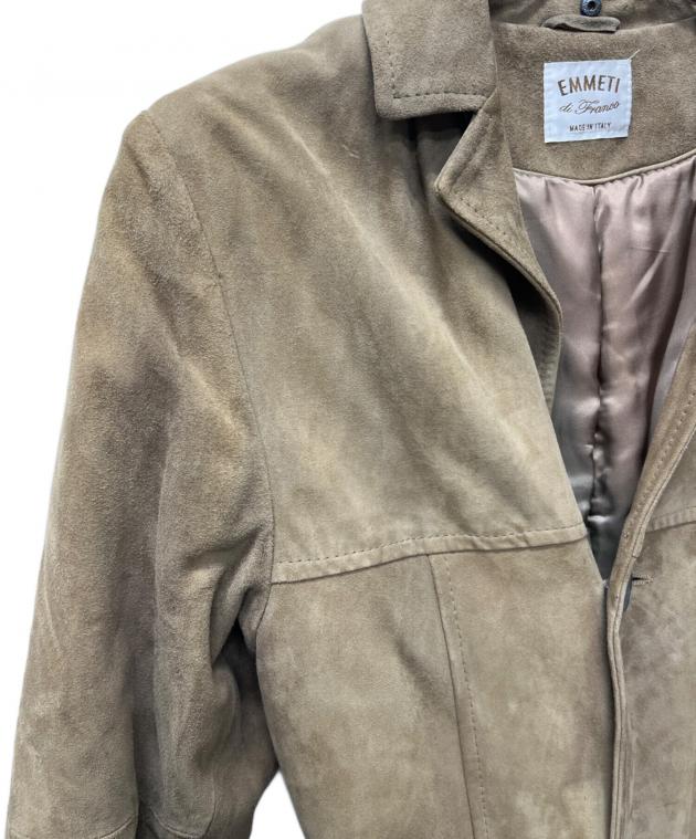 中古・古着通販】EMMETI (エンメティ) スエードコート ブラウン サイズ