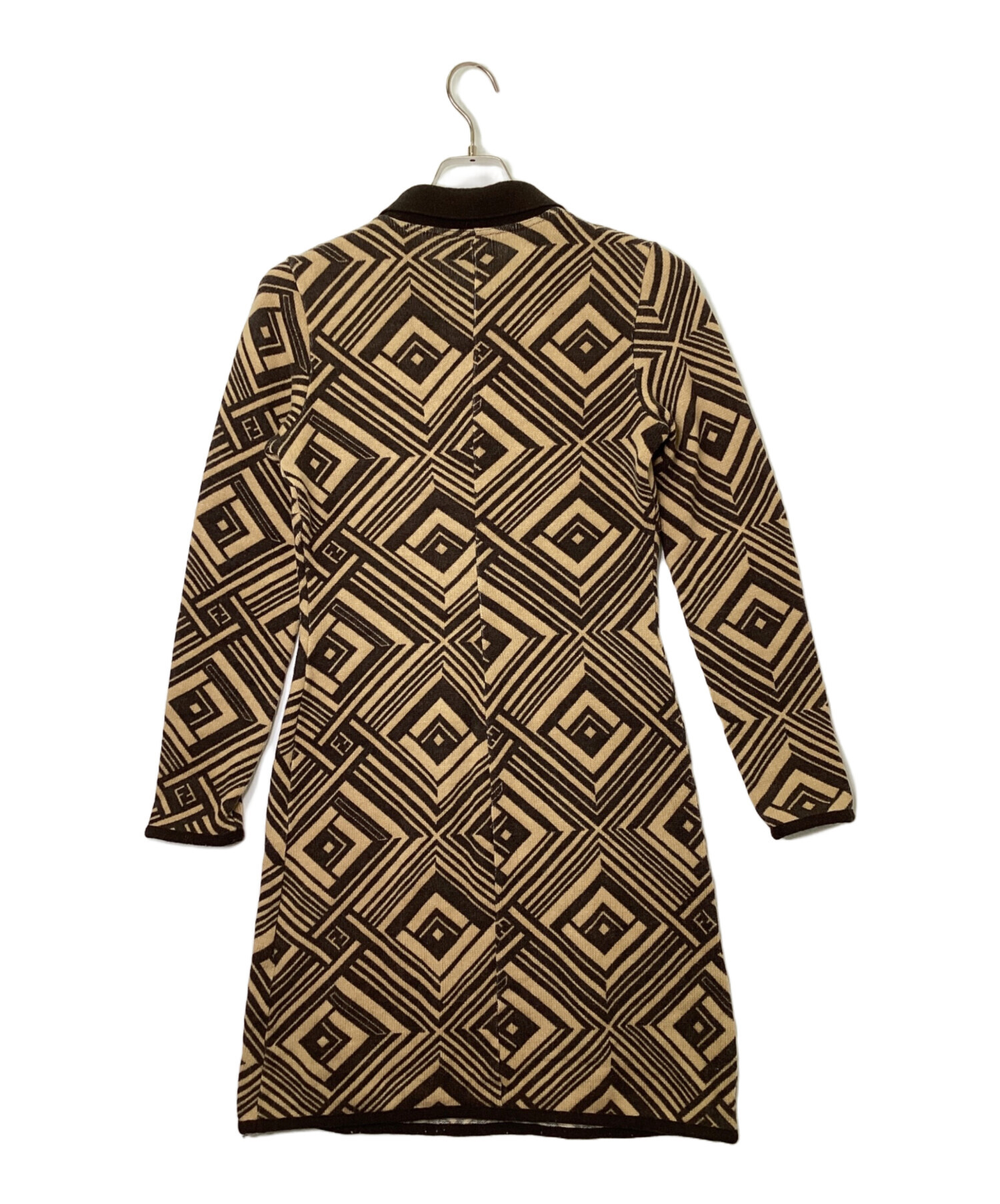 中古・古着通販】FENDI (フェンディ) ニットワンピース ブラウン