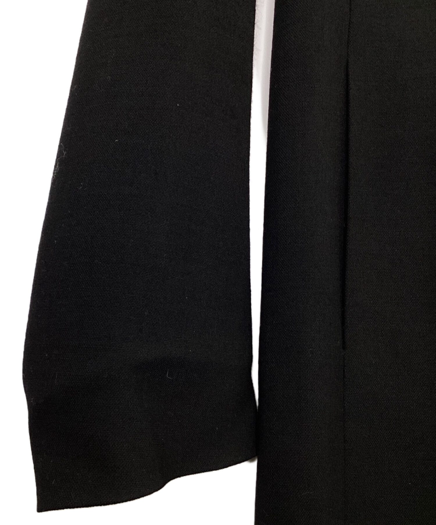 中古・古着通販】PRADA (プラダ) バックリボンウールステンカラー