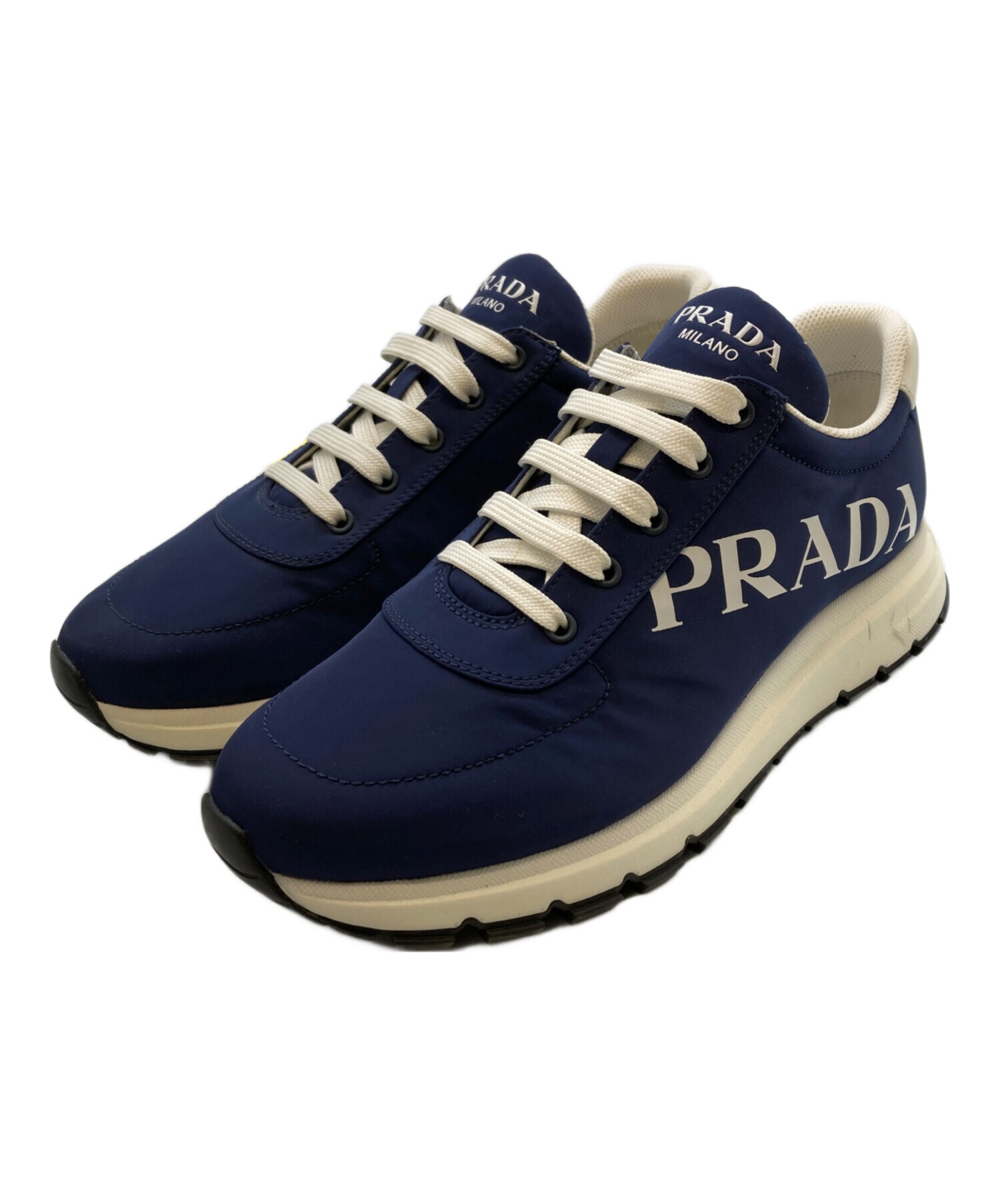 中古・古着通販】PRADA (プラダ) サイドロゴレースアップ 中古・古着通販】PRADA (プラダ) サイドロゴレースアップ