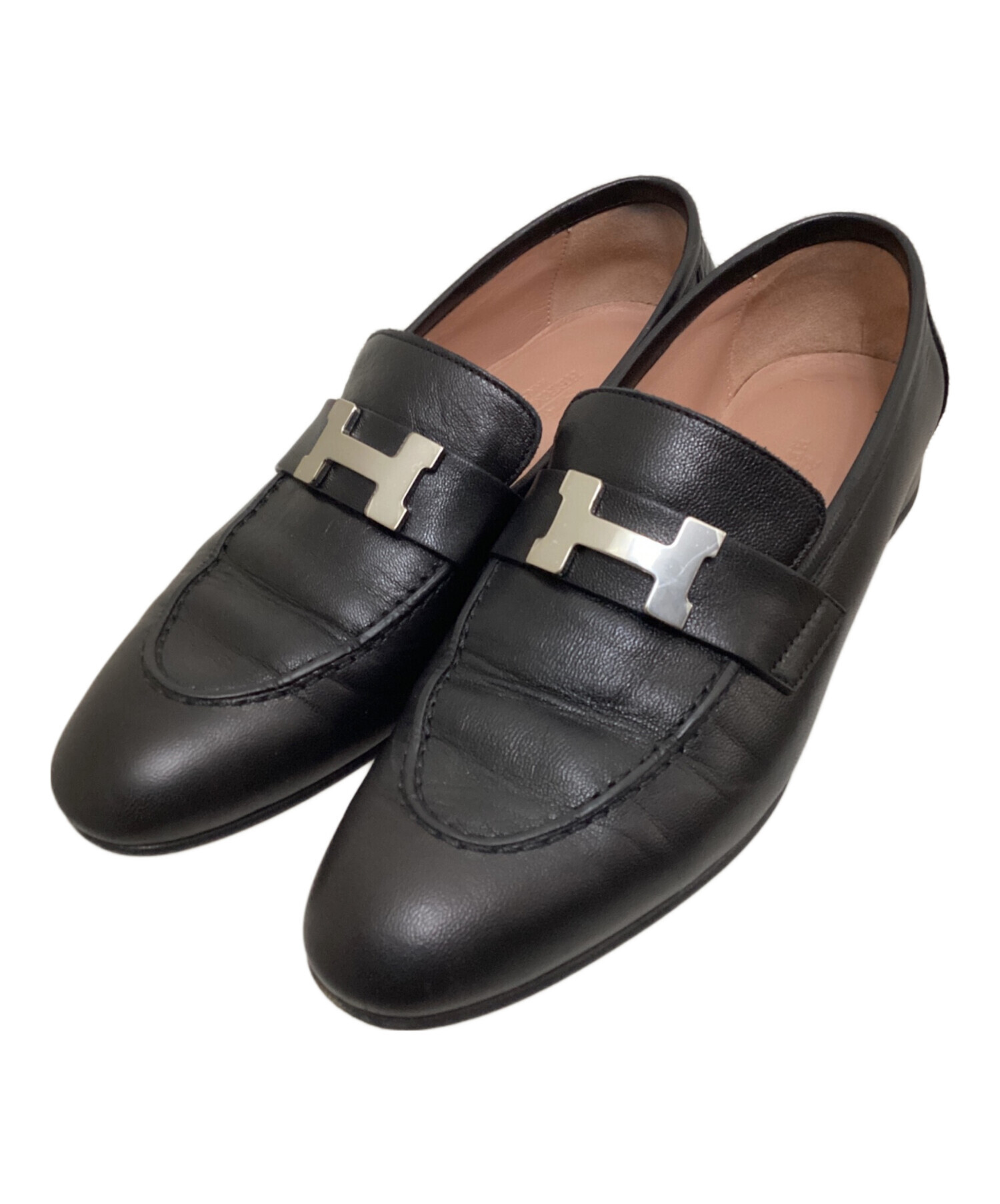 中古・古着通販】HERMES (エルメス) コンスタンスローファー ブラック
