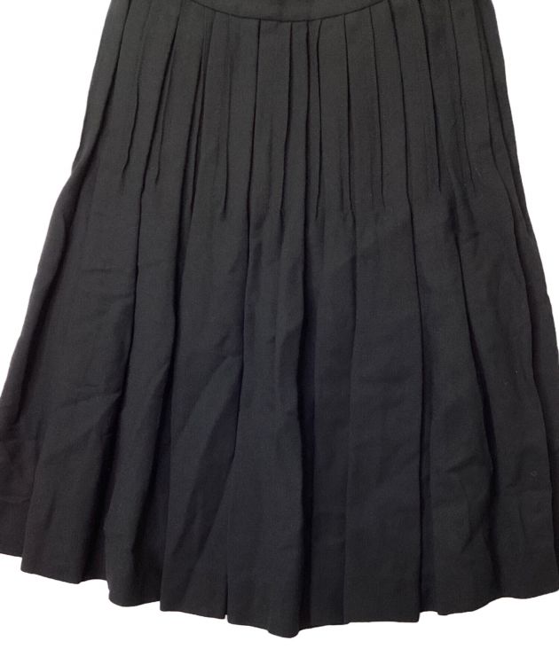 CHANEL 黒のプリーツスカート 中古・古着通販】CHANEL (シャネル) プリーツスカート ブラック サイズ