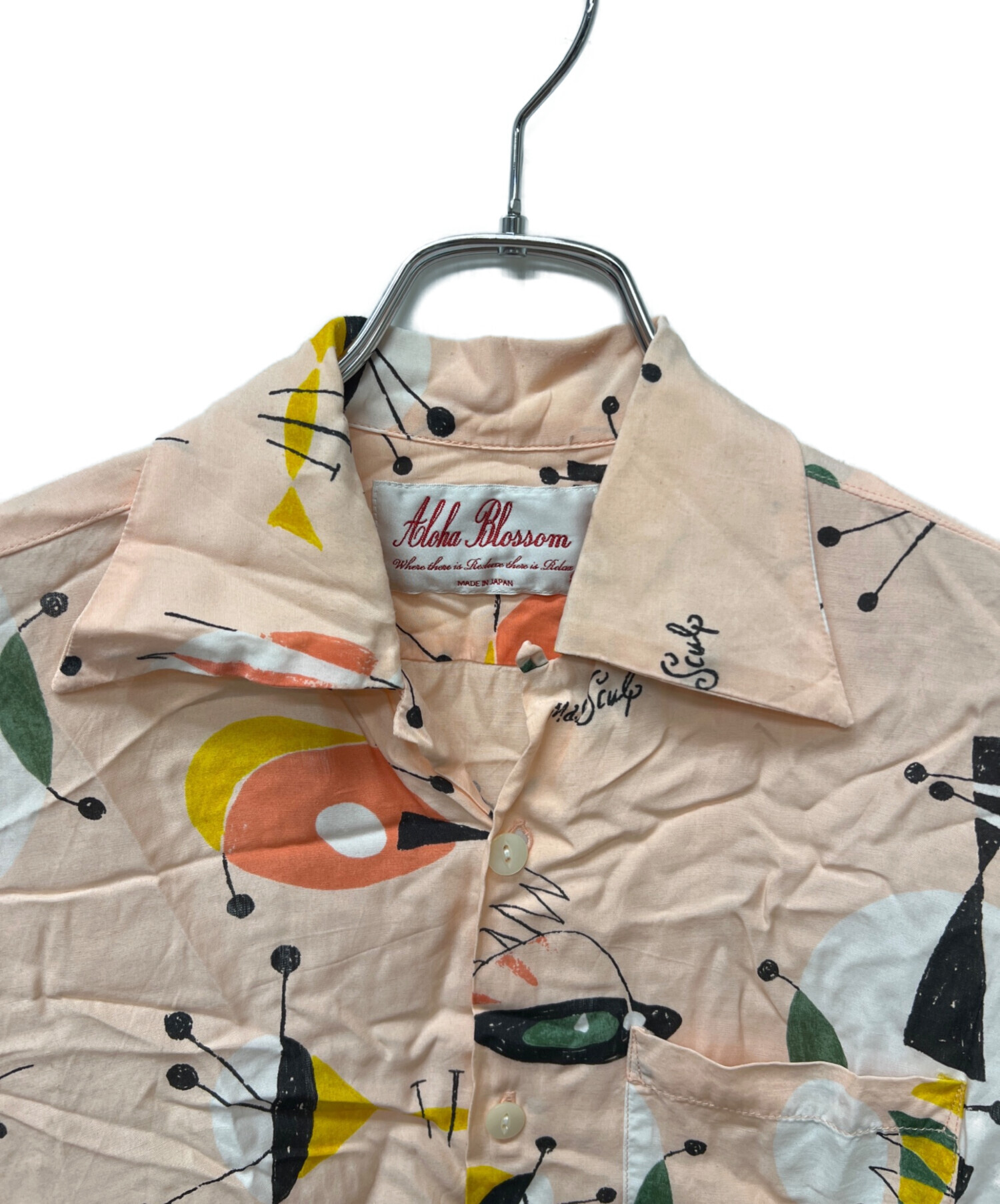 Aloha Blossom ハウンドトゥース 半袖シャツ サイズL 中古・古着通販】Aloha Blossom (アロハブロッサム) アロハシャツ