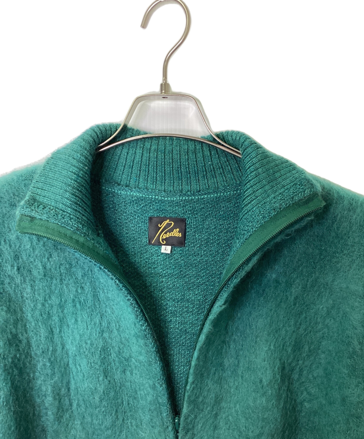 中古・古着通販】Needles (ニードルズ) Zipped Mohair Cardigan 