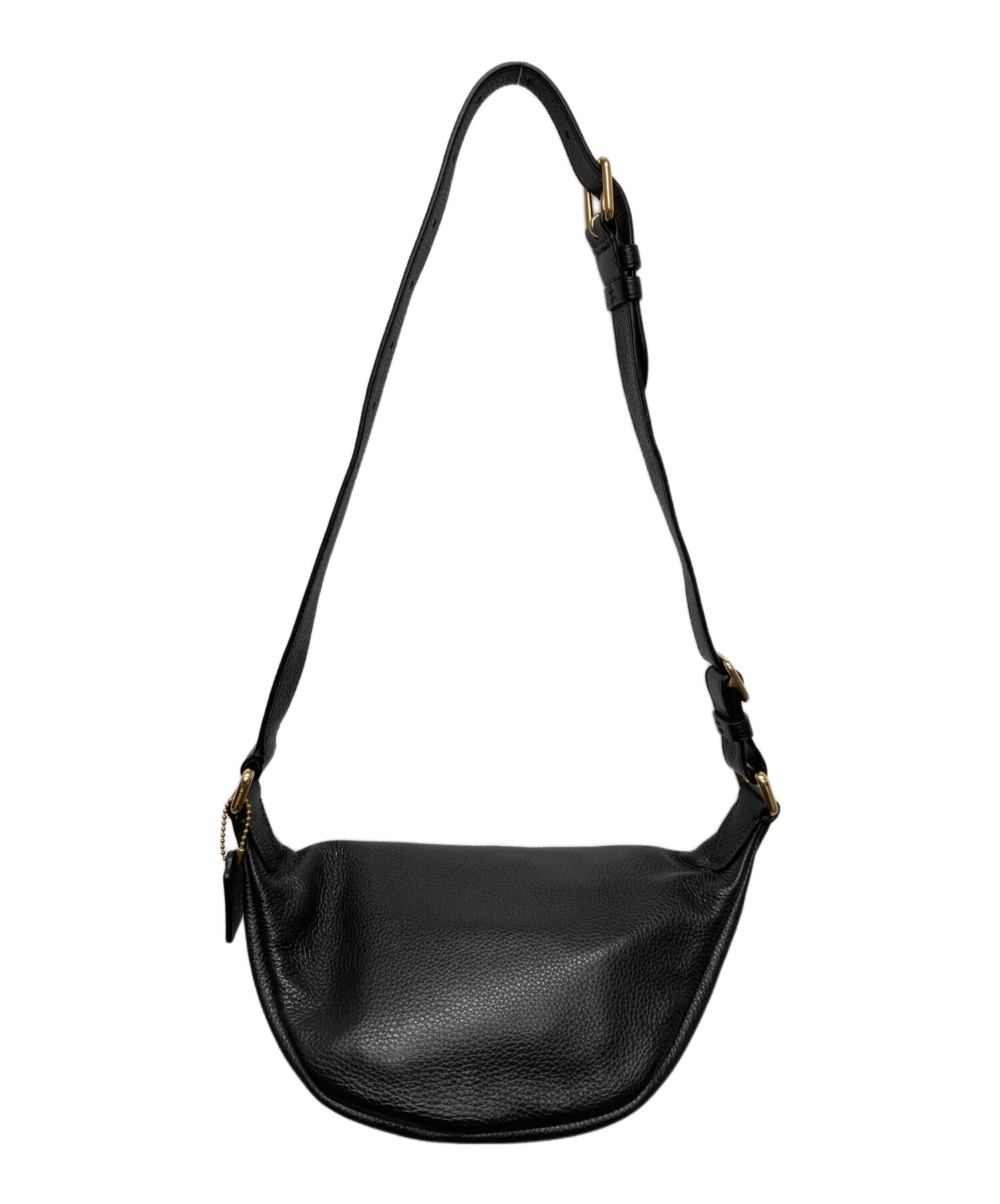 ☆コーチ ボディバッグ COACH レザー レディース 現状品☆ 中古・古着通販】COACH (コーチ) レザーボディーバッグ ブラック