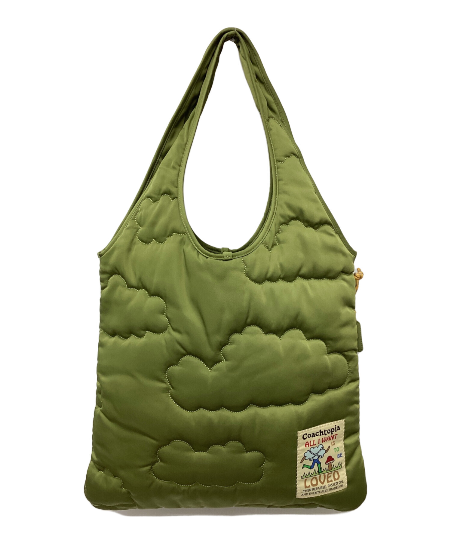 中古・古着通販】COACH (コーチ) トートバッグ オリーブ｜ブランド 