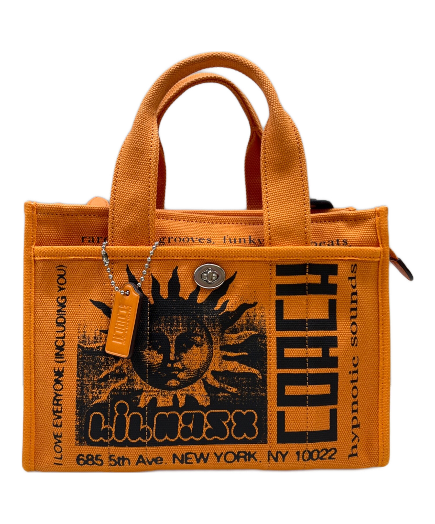 中古・古着通販】COACH (コーチ) 2WAYバッグ オレンジ｜ブランド・古着 