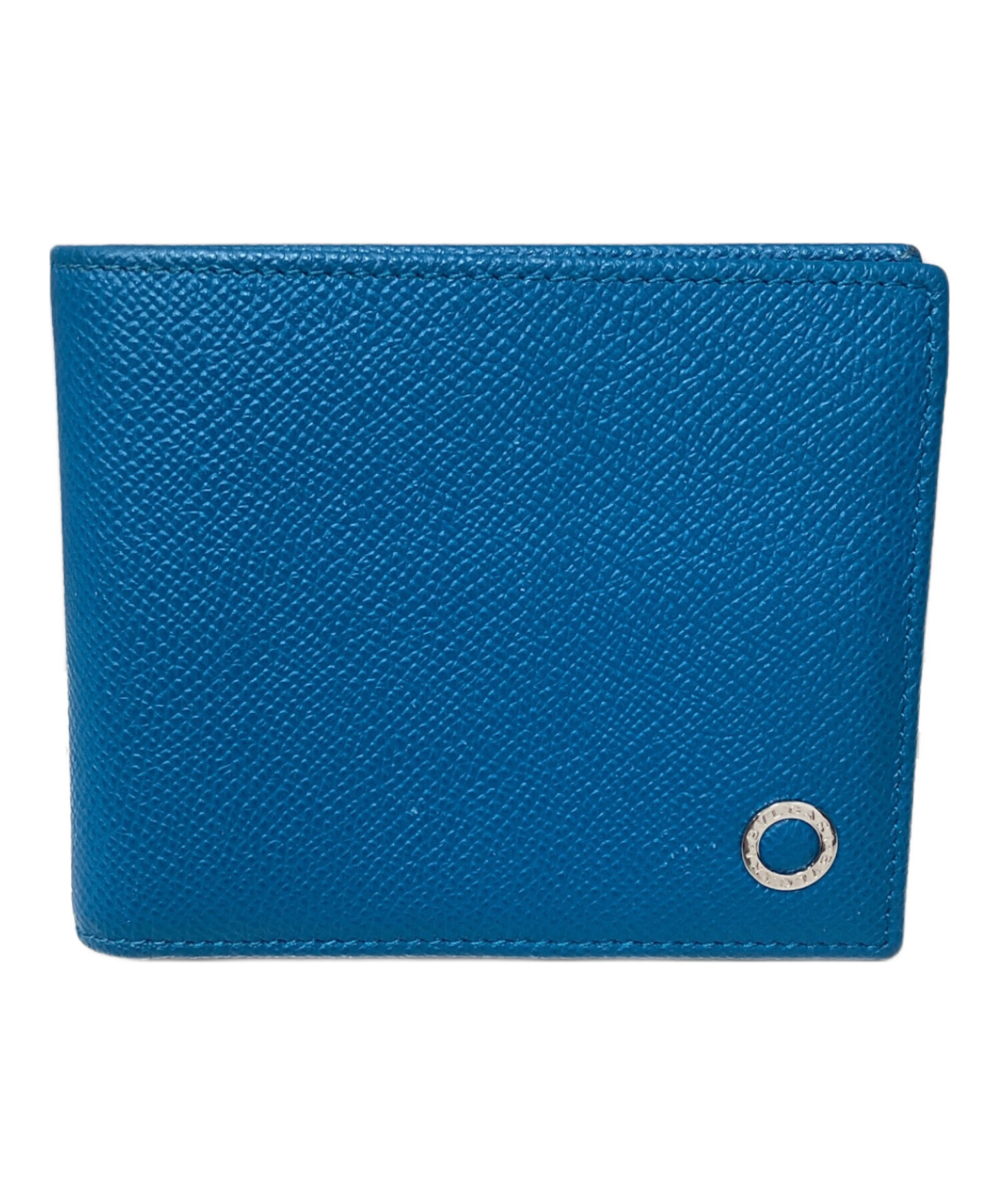 中古・古着通販】BVLGARI (ブルガリ) 2つ折り財布 ブルー｜ブランド