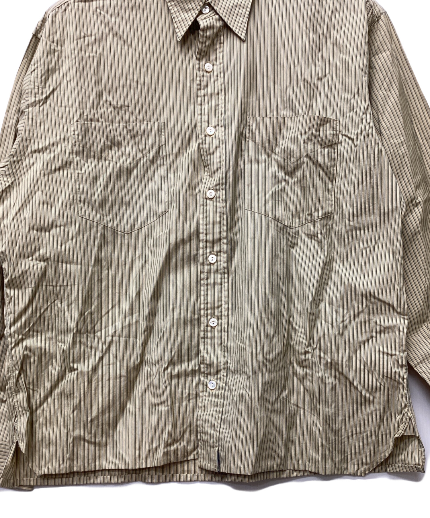 中古・古着通販】RRL (ダブルアールエル) 長袖シャツ ベージュ サイズ 