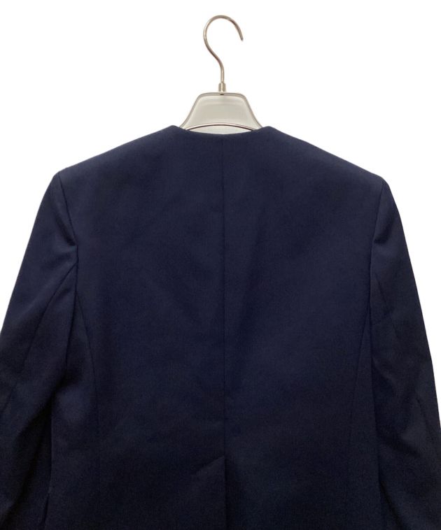 中古・古着通販】deres (デレス) ノーカラージャケット ネイビー