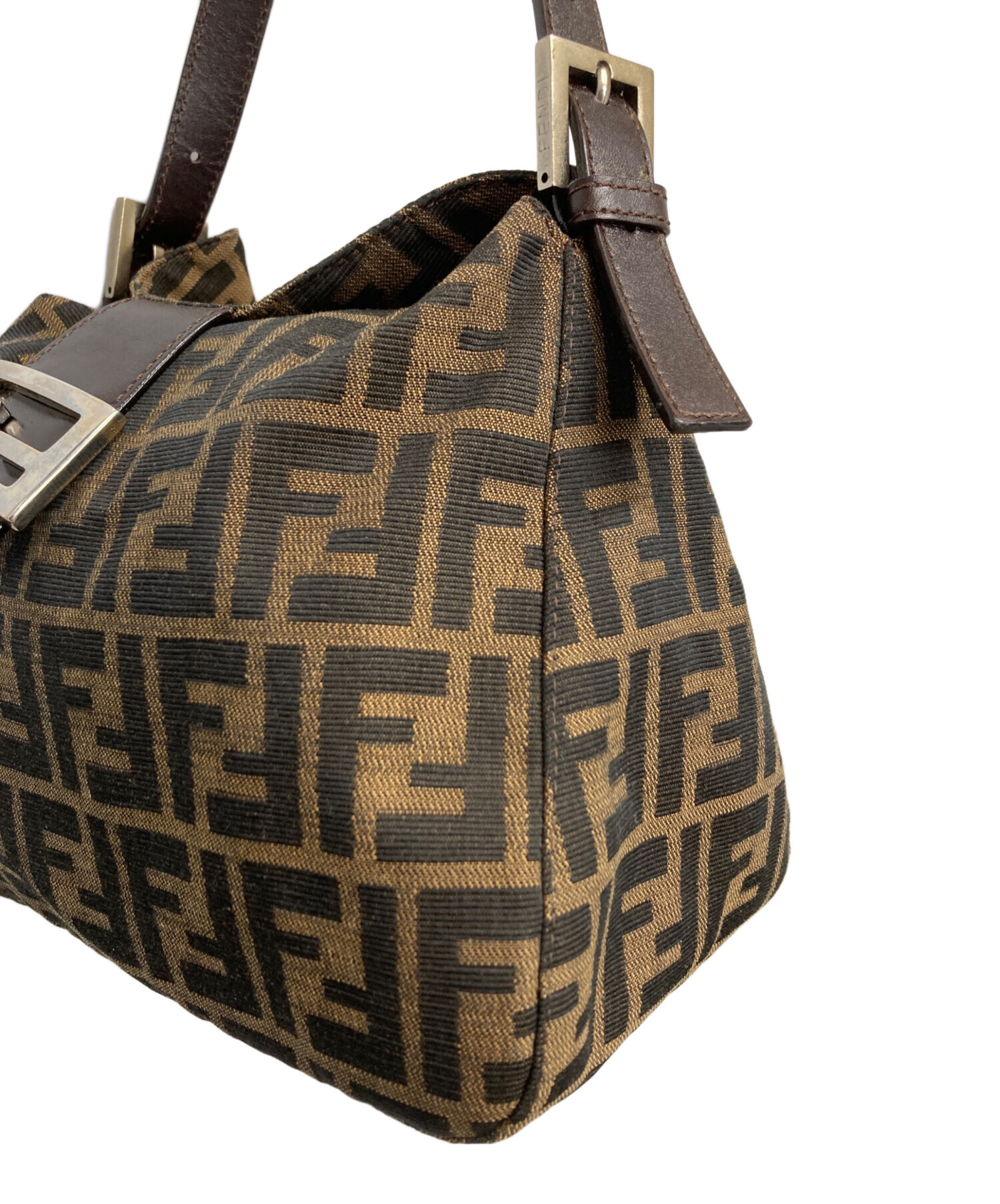 中古・古着通販】FENDI (フェンディ) ハンドバッグ ベージュ×ブラウン 
