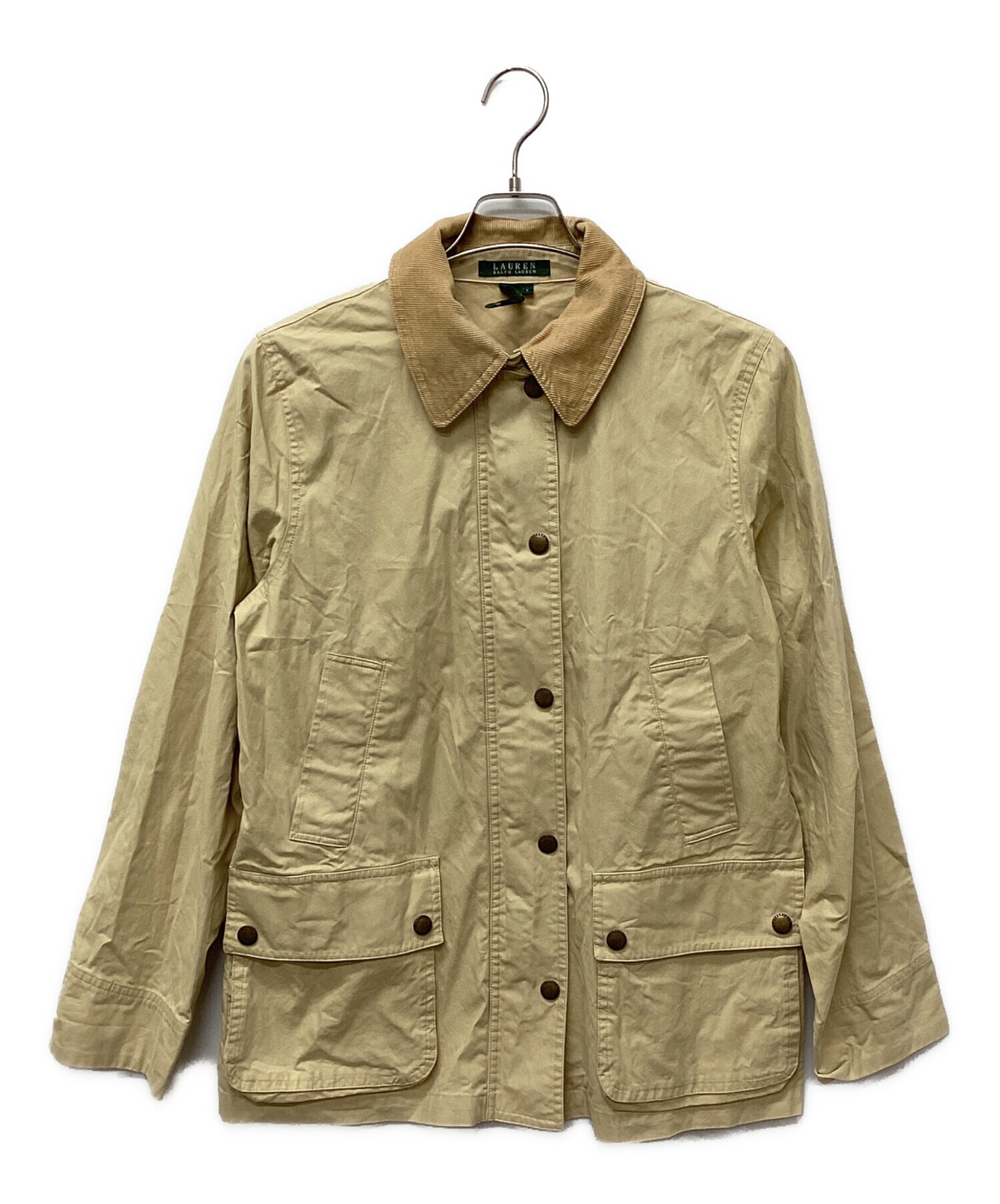 Ralph Lauren コーデュロイジャケット ベージュ Mサイズ 美品 中古・古着通販】LAUREN RALPH LAUREN (ローレンラルフローレン) 襟