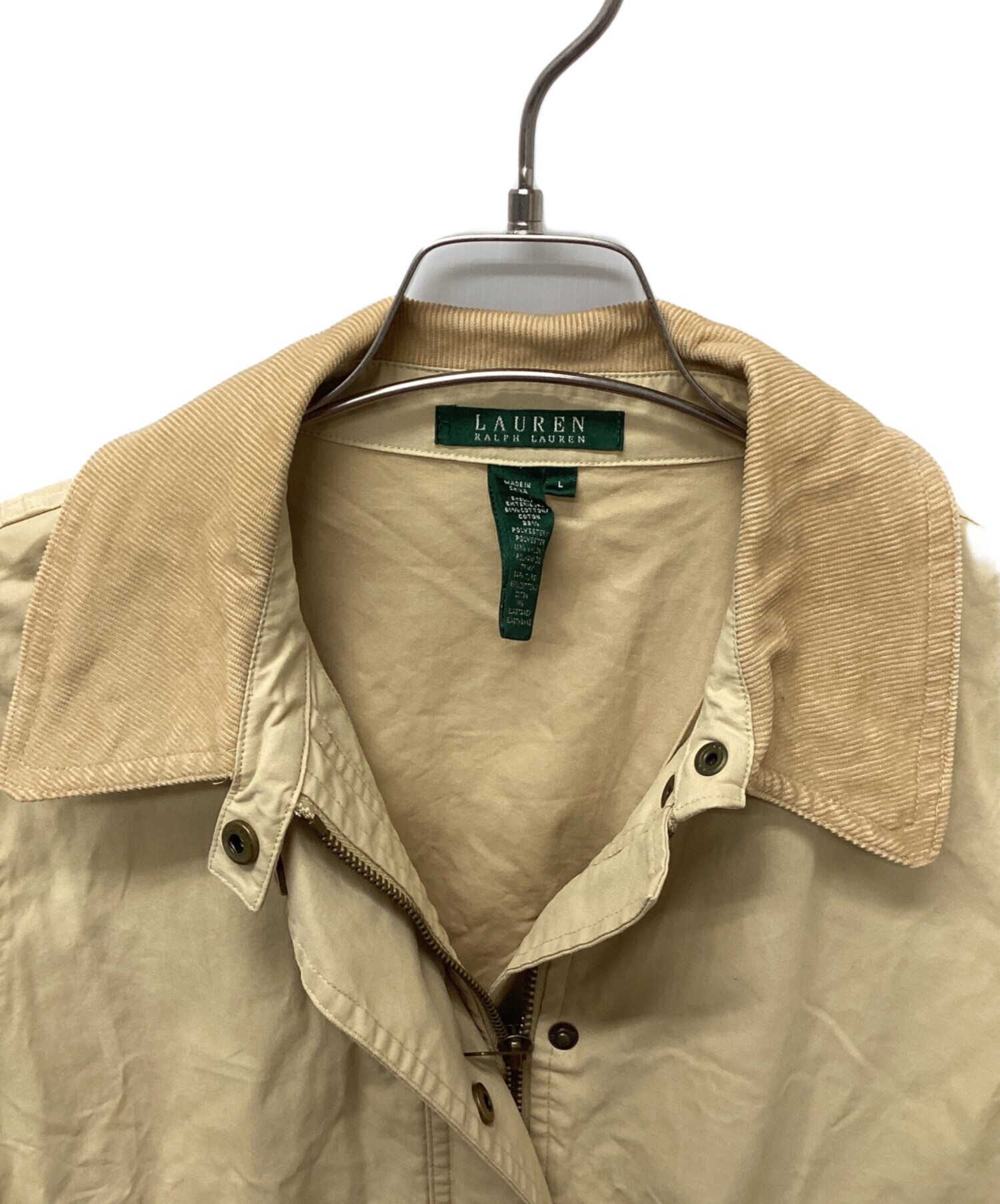 Polo by Ralph Lauren ベージュ ジャケット L コーデュロイ 中古・古着通販】LAUREN RALPH LAUREN (ローレンラルフローレン) 襟