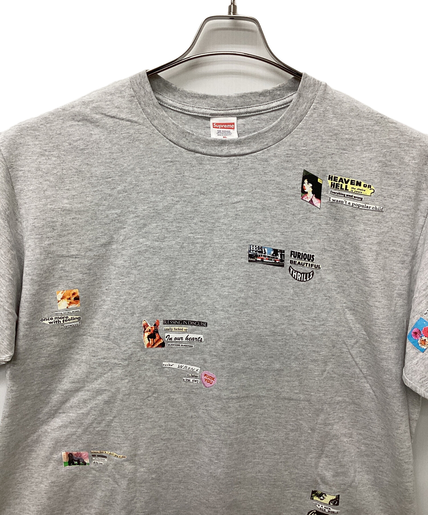 中古・古着通販】SUPREME (シュプリーム) 半袖カットソー グレー 