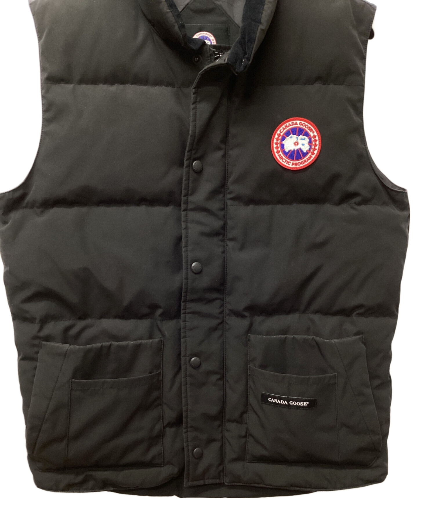 中古・古着通販】CANADA GOOSE (カナダグース) ダウンベスト ブラック 