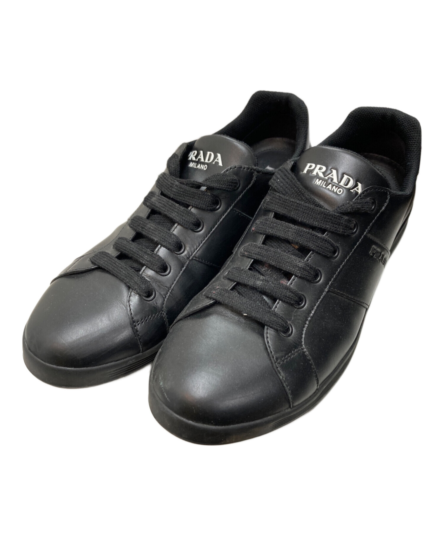 中古・古着通販】PRADA (プラダ) ローカットスニーカー ブラック 