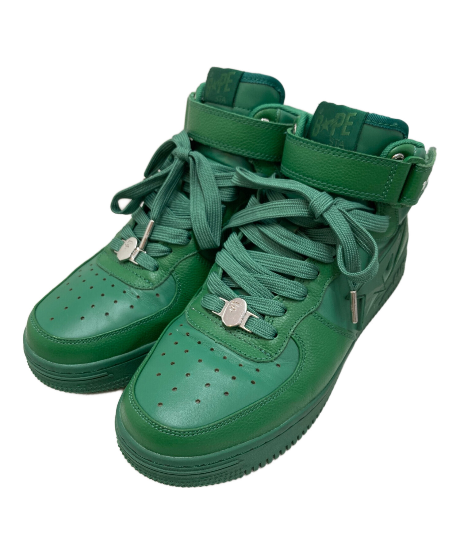 中古・古着通販】BAPESTA (ベイプスタ) ハイカットスニーカー グリーン 