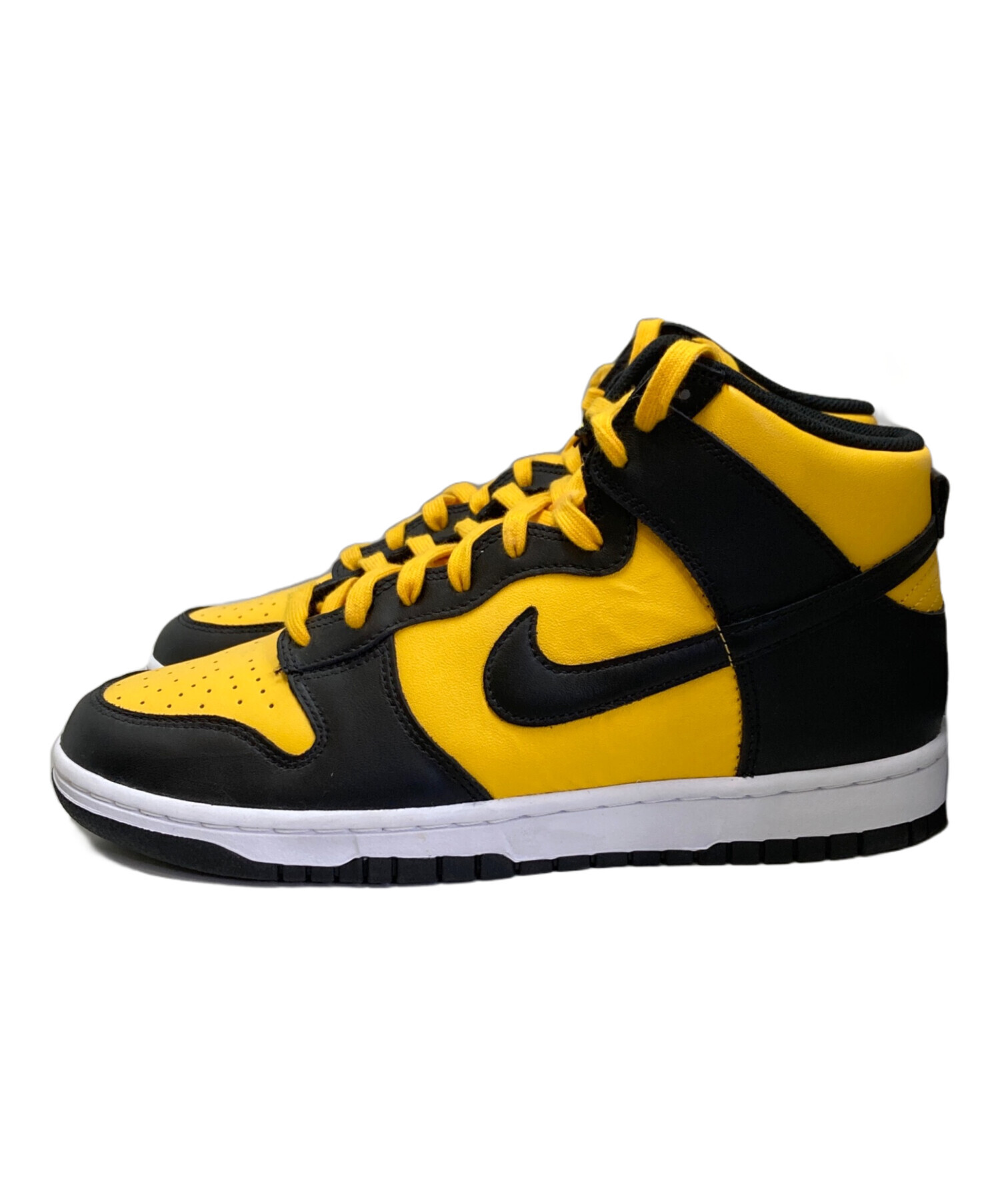 中古・古着通販】NIKE (ナイキ) ハイカットスニーカー イエロー 