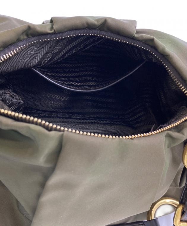 中古・古着通販】PRADA (プラダ) ワンハンドルハンドバッグ カーキ