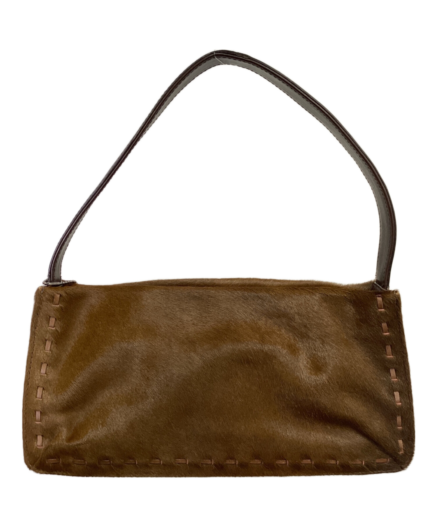 中古・古着通販】COACH (コーチ) ハンドポーチ ブラウン｜ブランド 