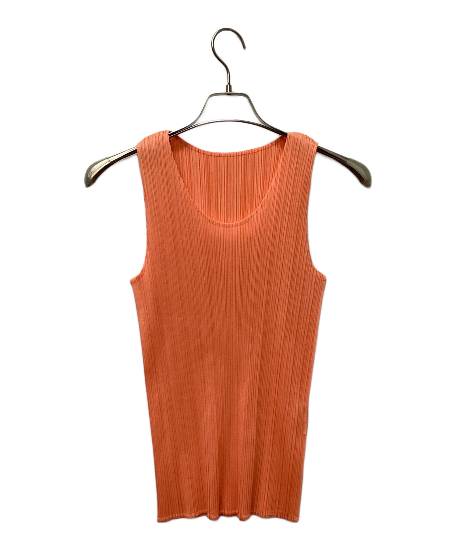 PLEATS PLEASE プリーツプリーズ ノースリーブカットソー プリーツプリーズPLEATS PLEASE プリーツノースリーブトップス 紺5 (K